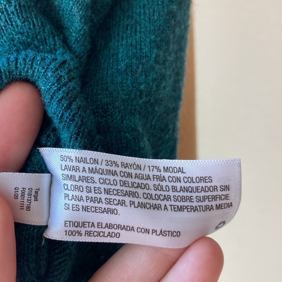 Women's a.new day V neck Modal Sweater in a Dark Green, size Medium - Picture 11 of 11